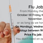 Flu Jab from the 17th of October