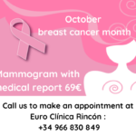 In October breast cancer month: mammogram with results 69€