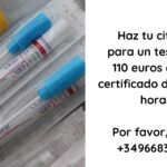 Prueba de PCR 110 euros